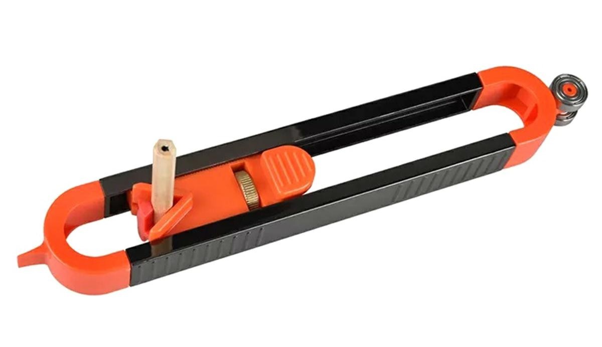 Rigla de precizie, plastic, 23,3 x 3,5cm, negru/portocaliu - imagine 8